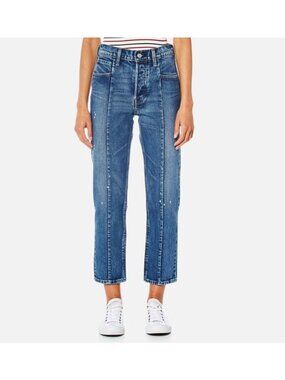 Levi's Jeans Size 25 Altered Straight Leg Denim Blue Medium Wash Classic Retro